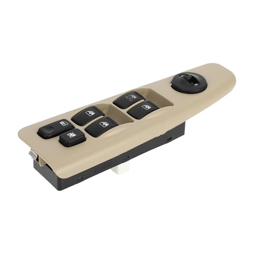 A ABSOPRO Power Window Switch Front Left Driver Side Window Control Switch for Kia Cerato Spectra 2004-2009 Beige