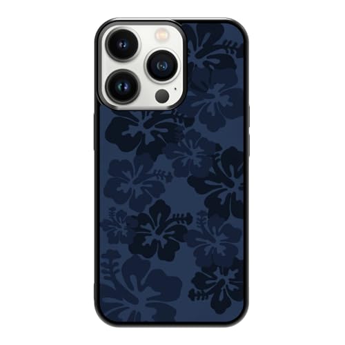 qizjio Summer Phone Case Shockproof Protective Hibiscus Cute Cases for iPhone 13 Pro