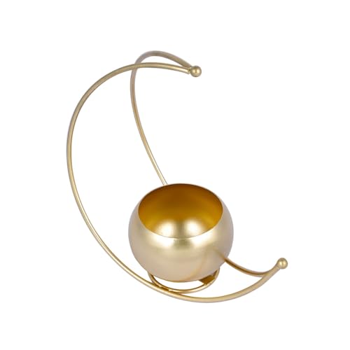 Image of CraftVatika Geometric Metal Flower Vase Diwali Gift Items for Home Decoration Tabletop, Side Table, Living Room, Home Office Decoration, Home Decorative Items, Golden 18.5 cm Height (5 Box)