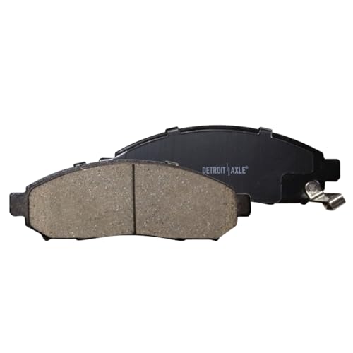Image of Detroit Axle - Front Ceramic Brake Pads for 2011-2013 Nissan Leaf, Ceramic Brake Pads with Hardware 2012 Replacement