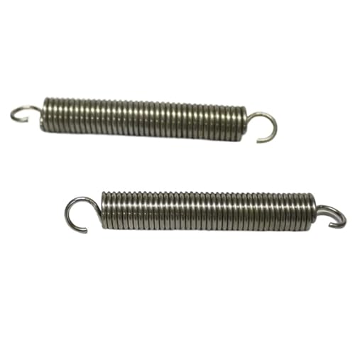 Extension Springs 10 Pcs 304 Stainless Steel Open End Springs Extension Springs with Hook Ends for Home Repairs(50mm)