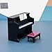 Weploda 3 Pezzi Mobili per casa delle Bambole Pianoforte, Modello di Pianoforte, Pianoforte in Miniatura, Utilizzato per Accessori per la casa, Accessori per la Decorazione della casa delle Bambole
