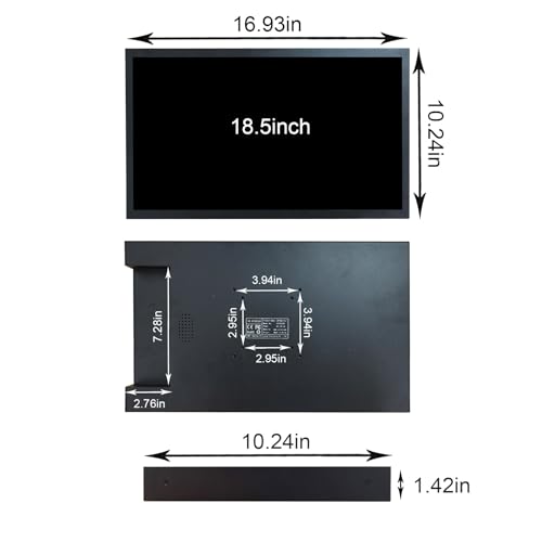 Image of VSDISPLAY 18.5'' Advertising LCD Monitor 1920x1080 USB Auto Copy Autoplay | for Supermarket Store Exhibition Extra Display