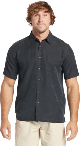 Quiksilver Men's Manele Bay Button Up Floral Collared Shirt