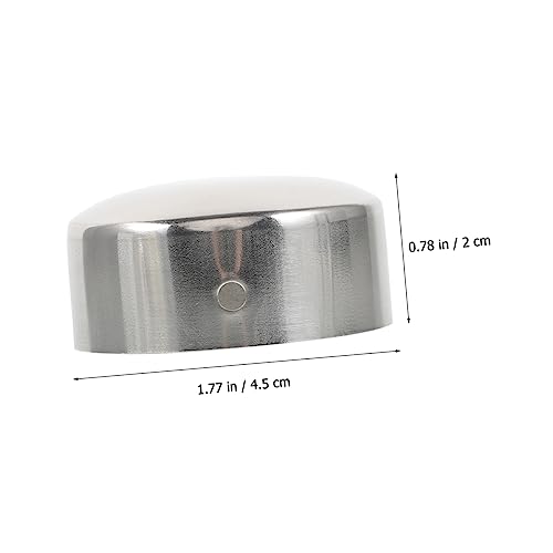 OSALADI 2Pcs 45Mm Handrail End Caps for Stair Railings Banister Ends Caps Metal Trim Covers for Outdoor and Indoor Staircase Decoration - Image 4