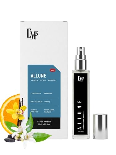 Image of EM5 Allune Perfume for Men | Citrus Aromatic Vanilla Fragrance | Eau De Parfum Spray | Luxury Gift for Men | 15 ml