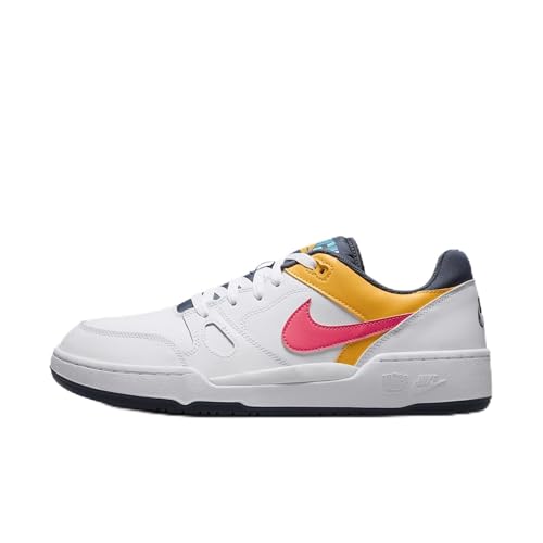 Nike Full Force Low Men's Shoes (HF4846-100, White/Thunder Blue/Dusty Cactus/Racer Pink) Size 7