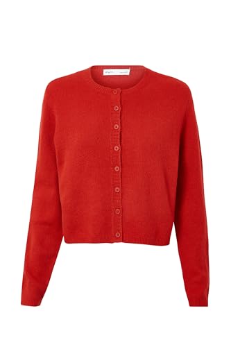 Image of Faretumiya Women Y2k Button Down Crop Sweater Cardigan Long Sleeve Open Front Crewneck Cardigan Cute Knit Pullover Tops