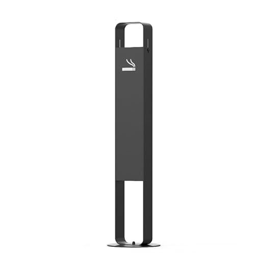 BOOZXCV Cendrier extérieur sur Pied, cendriers à cigares Coupe-Vent en Acier Inoxydable pour Patio extérieur, cendriers créatifs pour Hommes (Black)