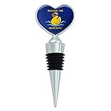 Release the Quackin' Kraken Rubber Duck Funny Humor Heart Love Wine Bottle Stopper