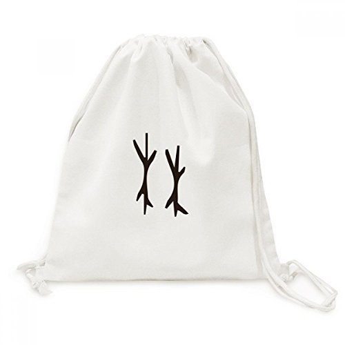 Sac à dos en toile de lin avec motif inscription d'os chinois de qualité