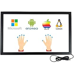 DeYoWo Marco de Pantalla táctil infrarroja de 40 Pulgadas, superposición de Pantalla táctil IR, Panel táctil, Conductor Gratuito