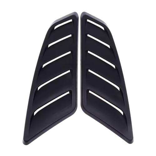 Grille Capot pour Mustang 2015-2017 en ABS Noir Décoration Panneau Aération Avant 2 Pièces