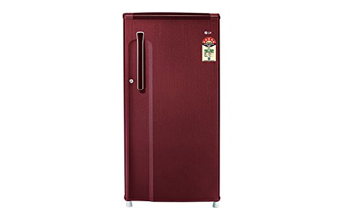Image of LG 190 L 5 Star Direct-Cool Single Door Refrigerator (GL-205KMG5, Sparkle Red)