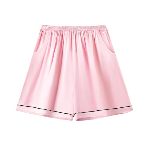 Image of Girls & Womens Satin Pajamas Set, Silk Button-Down Sleepwear 2 Piece Nightwear, 3 Years - Women XXL