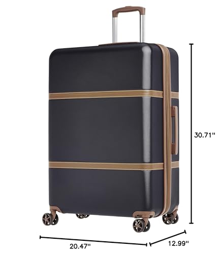 Image of Amazon Basics Rolling Luggage Bag Wheels, 30.7-inch Vienna Spinner Suitcase, Expandable, Black