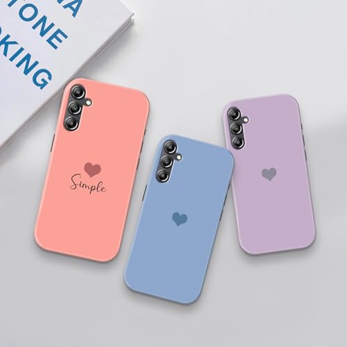 Image of COLORflow Back Cover Compatible with Samsung Galaxy A14 5G / 4G | Pastel Hearts Color Customized | Glossy Armoured Bumper with Camera Protection Back Cover Compatible with Samsung Galaxy A14 5G / 4G