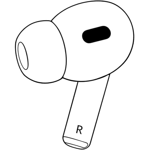 Siatron OEM Single Right Earbuds Replacement for Pod Pro (2nd Generation) A3047 A3048 A3049. Genuine Right Ear Side Only Compatible Original Air Pro 2 A2968 Charging Case (Right-A3047 A3048 A3049)