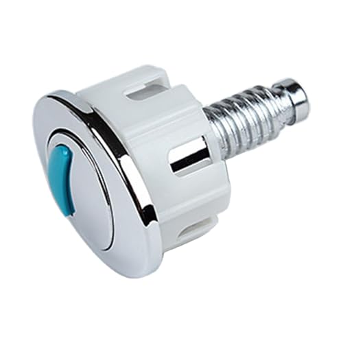 lisutupode トイレタンクプッシュボタン、丸型トイレ洗浄ボタンダブルプッシュボタン - 防錆トイレボタン交換用ワイヤーコントロールバスルームアクセサリー トイレ用