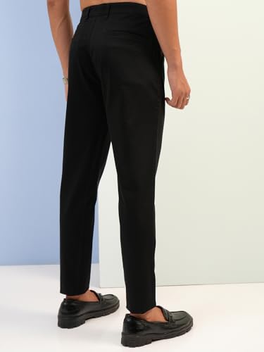 Image of Highlander Men's Slim Fit Formal Trousers | Ankle Length |Smart Trousers for Men | Chino Trousers for Men|Elegant Design | Comfortable Fabric for Daily Work & Formal Occasions