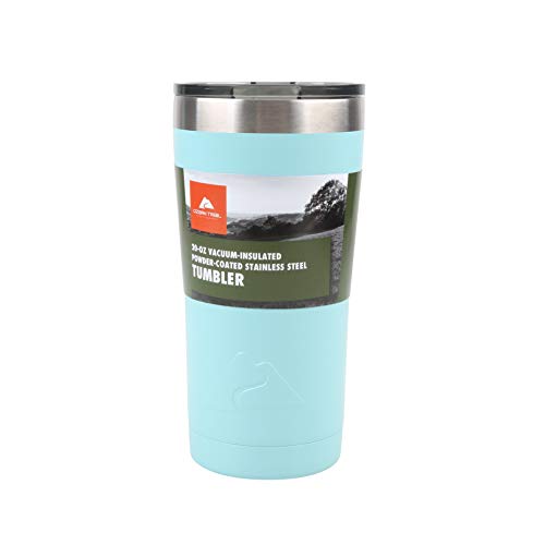 Ozark Trail 20-Ounce Double-Wall, Vacuum-Sealed Tumbler (2, Black)