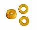 SICODA Industrial Pneumatic Vacuum Suction Cup,Diaphragm Vacuum Pump Powered Three Layer Silicone Robotic Arm Accessory,Pack of 5 pcs (Yellow)