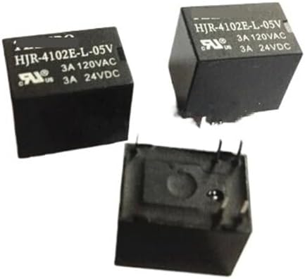 10pcs, HJR-4102E-L-05V HJR-4102E-L-5VDC HJR-4102E 5V 5VDC DC5V 3A DIP5