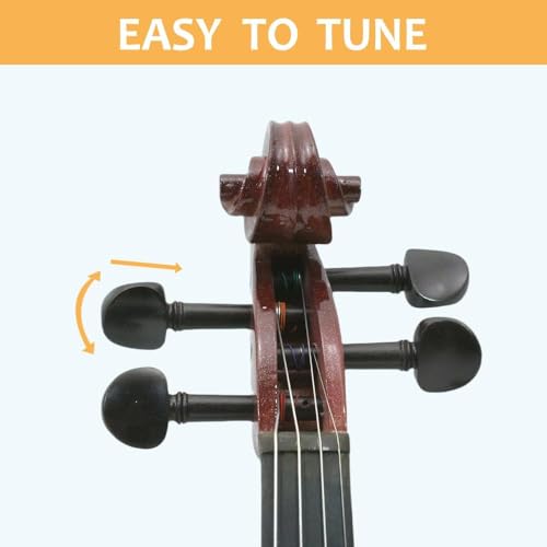 Yinfente EV8 Electric Violin 4/4 Full Size Silent 4 String Solid Wood Set thumb #5