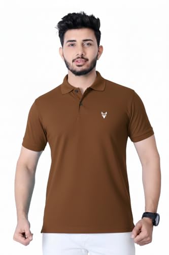 Image of Men's Premium Polo T-Shirt | Classic Collar | Smooth Finish | Half Sleeve Casual Wear (XS to 3XL)