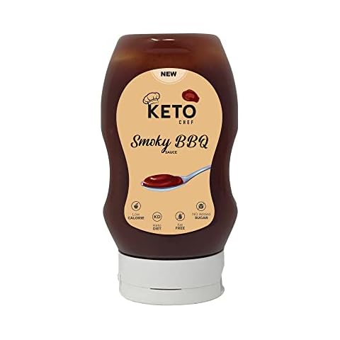Keto Vegan Smoky BBQ Sauce - Gluten Free & Low Calorie Barbecue Sauce, Sugar & Fat Free, Suitable For Vegans, No Artificial Flavour | Keto Diet Low Carb Sauce (300ml) Cover