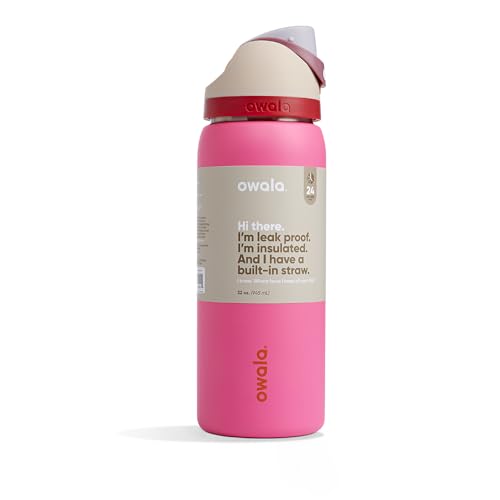 Owala, Bottle Freesip Stainless Steel Can You See Me, 32 Ounce