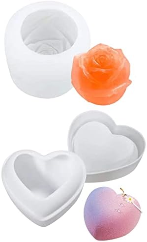 2 pcs Candle Making Moulds Yarn Ball and Knot Candle Moulds Soap Making Mold for Handmade Gift Home Decration Craft DIY (A)