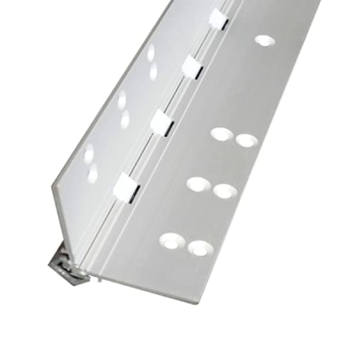 Anodize Aluminum Continuous Hinge - Heavy Duty - Full Mortise - Great For Door Improvement - Piano Hinge - Residential/Commercial. (Silver, 83 Inch) #TOP1