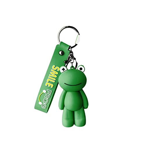 YOYUMI Schlüssel Karabiner Cartoon-Frosch-Auto-Schlüsselanhänger-Kette Kleiner Frosch-Taschenanhänger Cover