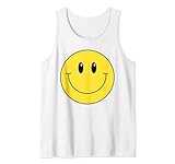 70s giallo sorriso faccia camicia carino felice pace sorridente faccia canotta