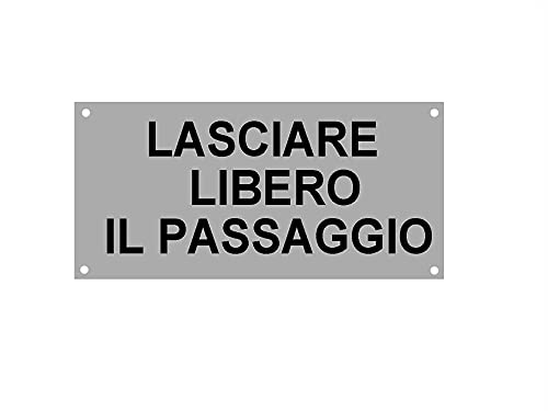 Panneau de signalisation TARGA 15x20 cm idéal pour gérer les accès de garage et portails