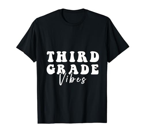 Third Grade Vibes - Equipo de tercer grado retro 1er día de escuela Camiseta
