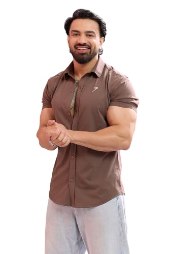Image of FUAARK Mens Slim Fit Breathable, Lightweight & Stretchable Shirt for Casual wear