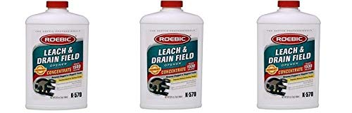 Roebic K-570, abridor biodegradable para campos de drenaje y lechos filtrantes, concentrado, 32 onzas líquidas (paquete de 3) miniatura 1