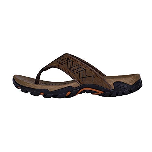 Image of Mens Flip Flops Comfort Sport Thong Sandals for Indoor Outdoor Casual Beach Flip Flops for Men with Arch Support