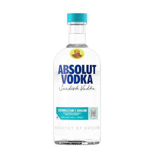 Absolut Vodka, Vodka premium svedese con grano e acqua di Ahus, vol 40%, 70CL