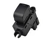 Botón Ventana Eléctrica Interruptor Botonera Elevalunas Lado del Pasajero para Nissan Rogue/Murano/Navara/Micra K13 Botón Elevador único con luz 5 Pines Número de Pieza OEM: 25411-AX010