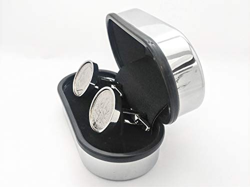 Worldcoincufflinks - 10Th Wedding Anniversary - Tin Anniversary - Genuine 2013 Mint Coin Cufflinks #TOP1
