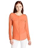 Dockers Women's Petite Georgette Long-Sleeve Shirt