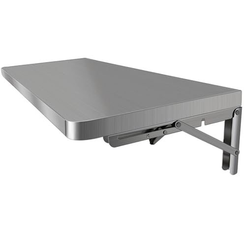 GBPLDMAQ Mesa para Autocaravana, Mesa Plegable Pared de Acero con Capacidad de Carga Máxima de 75 kg para Caravanas, Furgonetas, Autocaravanas(40x30cm/16x12in)