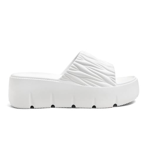 Image of EVA Women Slider | Lightweight Cushioned Slip-On Slides | Anti-Skid, Water-Friendly, Quick-Dry | Indoor /Outdoor Comfort