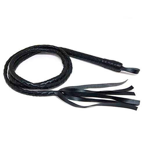 Acan Tradineur - Látigo de cuero con flecos para adulto,