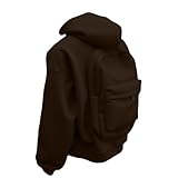 Bubble Coat Men, Men's Creative Travel Hoodie Jacket With Backpack Lightweight Zipper Sweatshirt Casual Campus Pullover Outfits Motorcycle Jackets For Men Down (3XL, Khaki)