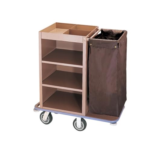 Carrello per Hotel Multifunzionale Industriale con Serratura, Carrello per Pulizie Tradizionali Commerciali per camere, Servizio di Pulizia.,A