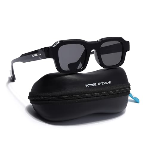 Image of Voyage UV Protection Rectangle Sunglasses for Men & Women